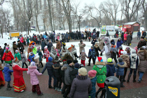 Празднование Масленицы в Ленинском районе.